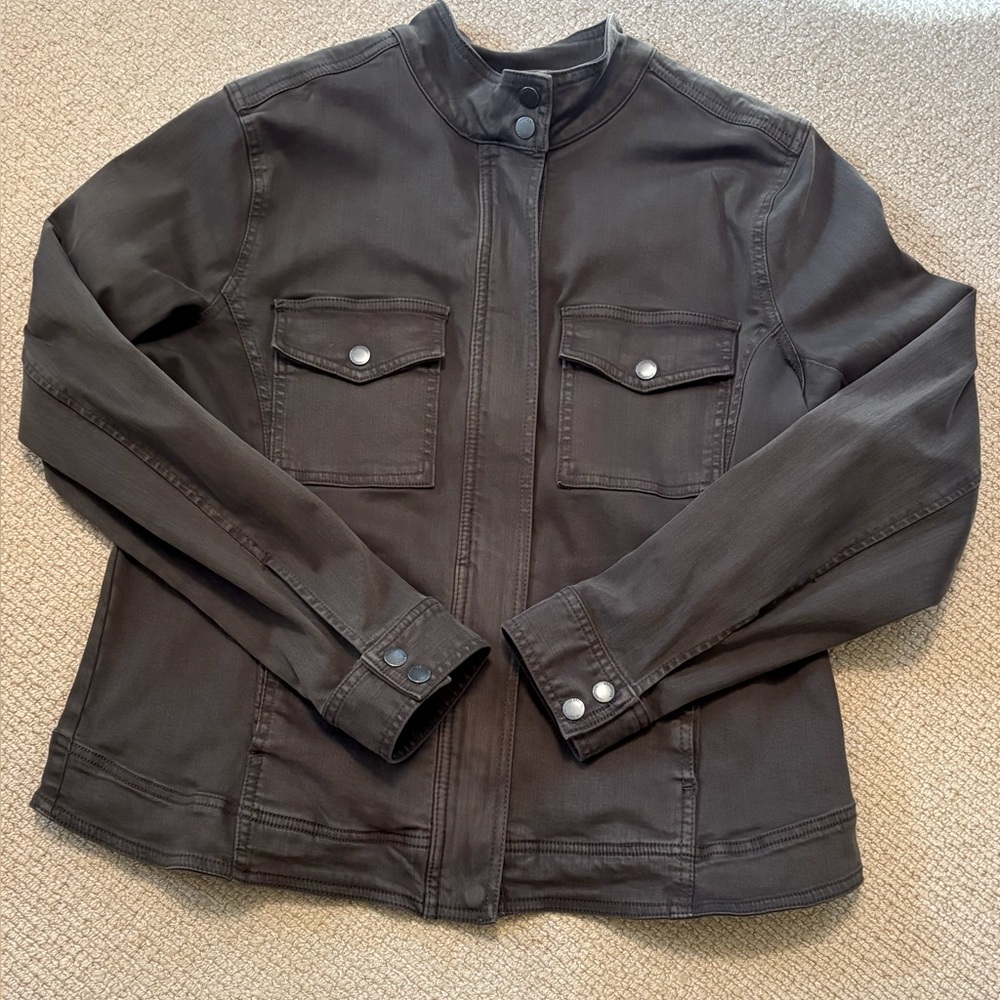 Liverpool dark olive twill jacket